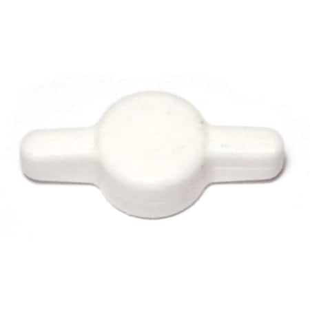 Midwest Fastener #10 White Plastic Tee Thumb Screw Knobs 5PK 70885